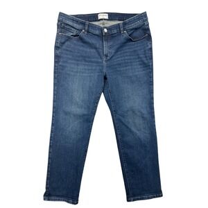 Lane Bryant Jeans Womens 18S Blue Straight Leg Medium Wash Stretch Classic